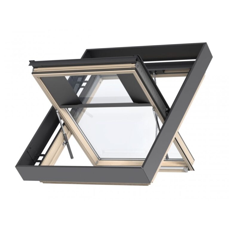 Velux Pitched Roof Smoke Vent Window Pine Lacquered